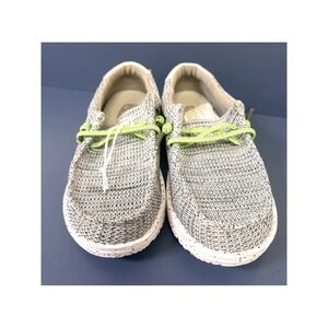 Hey Dude Wally Youth Sox Stone White  EU 34 US Size Youth 2